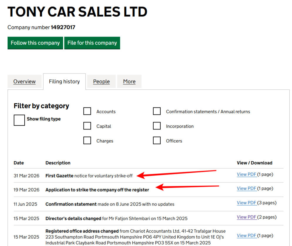 π© alt=Purchase invoice from Tony Car Sales Ltd Portsmouth showing sale of used car - Proof of transaction with dealer at Clayba π© alt=Purchase invoice from Tony Car Sales Ltd Portsmouth showing sale of used car - Proof of transaction with dealer at Claybank Road PO3 5SX - Used cars Portsmouth warning